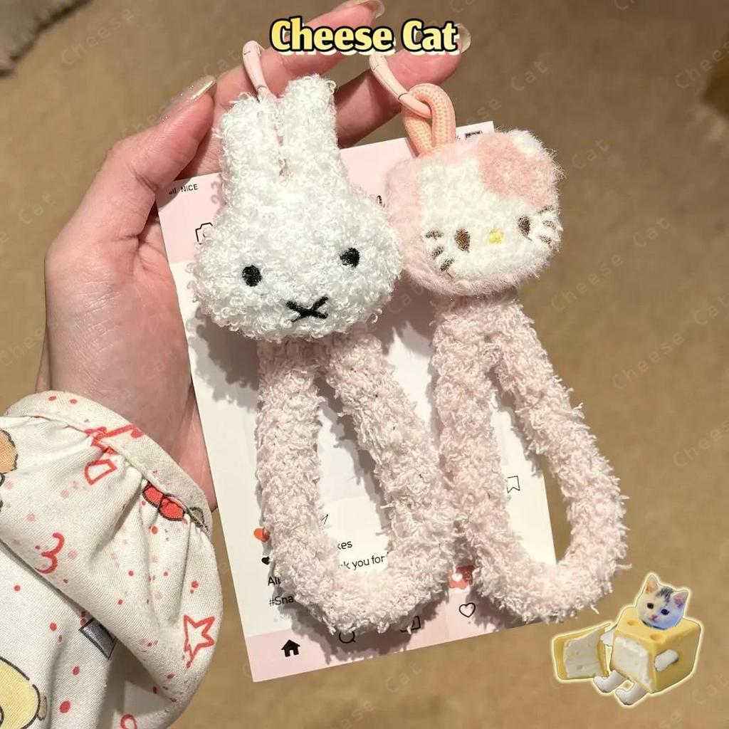 cho Miff cho Kitty Dây buộc điện thoại có lông chống thất lạc tiện lợi phù hợp với mọi dòng máy