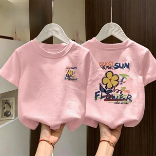 COD✅ (Hồ Chí Minh) kẹo sao Áo thun ngắn tay cotton nguyên chất dành cho bé gái, áo hoạt hình mùa hè mới 2026