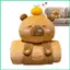 Thảm Ngủ Cho Mầm Non Capybara Hình Cắm Trại Ngủ Thảm Trẻ Em Chăn Nhiều Năng Thoải Mái Giường Ném sonlekvn