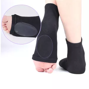 Nam Nữ Băng Hai Trong Một Hình Vòm Miếng Lót Chân Gel Chống Nứt Dưỡng Ẩm Chống Gọn Gót Tất Gel