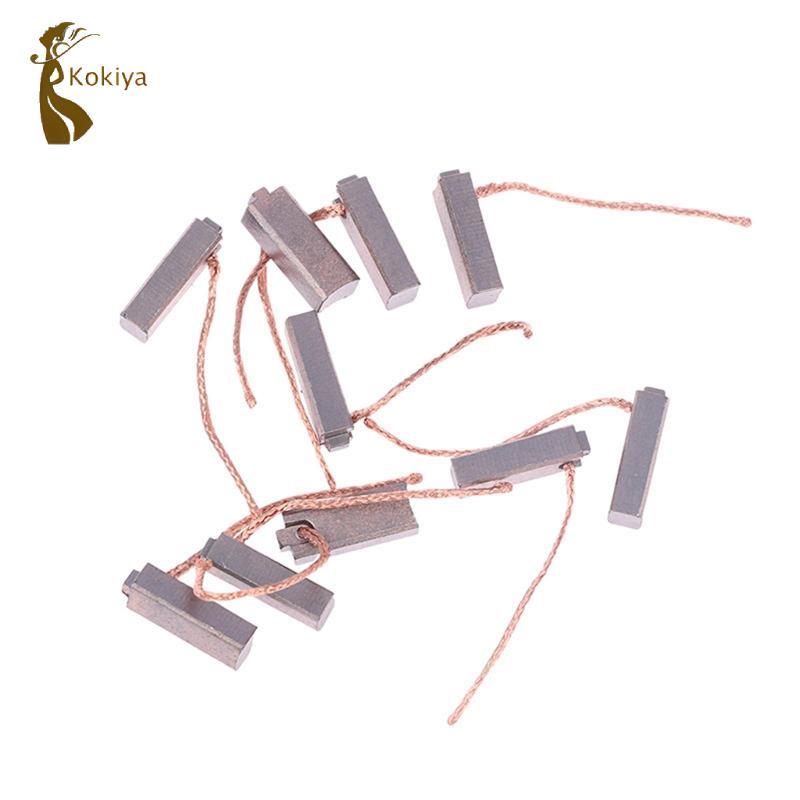 10 Cái Chung Động Cơ Điện Bàn Chải Carbon Bộ Điều Chỉnh lưỡng kim Với Bên Dây Thay Thế Công Cụ Điện Cho Xe Ô Tô Ô Tô