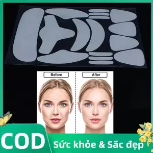 Trong Kho 16Pcs Giả Vải Chống-Nhăn Pad Mặt Trán Cổ Tay Chăm Sóc Da Nâng Công Cụ Sticker Pad Lão Hóa Vá Cá Tuyết
