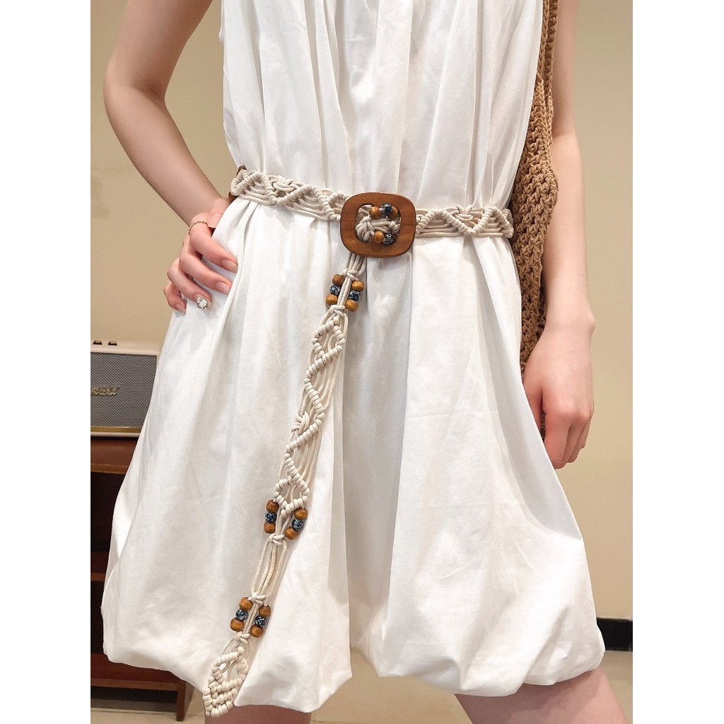 Dây thắt lưng bện Bohemian 2026 Phong cách mới dành cho nữ Mùa hè Dây thắt lưng phong cách dân tộc
