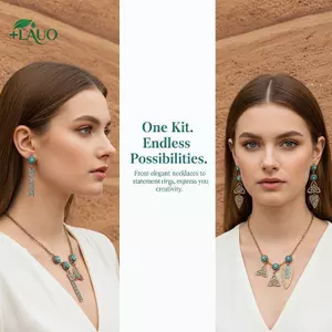 Springevenstar 2 Chiếc Vintage Dân Tộc Bohemia Mặt Dây Dành Cho Nữ Bông Tai Nelaces Mặt Dây Quyến Rũ Trang Sức Làm DIY Phụ Kiện Trang Sức Springevenstar
