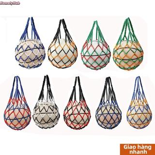[Vận chuyển nhanh] Túi nylon HOMELYHUB, Túi đựng bóng rổ dệt nhiều màu, Thiết bị di động thể thao Bóng đá bỏ túi nylon
