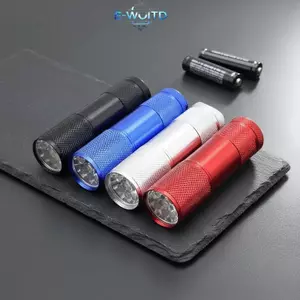 E-WOITD 1 / 2 / 5 Chiếc Đèn Tím Chuyên Nghiệp Chống Trượt 395nm Balight Di Động Đèn Pin Tia Cực tím Tiện Ích 9LED Đèn Pin Mini Có Dây E-WOITD
