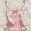 Hot Girl Lace Bow Camisole Slim-fit Slimmer Look Lace Short Top