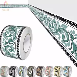 Đế treo tường GIL, Đường ốp chân tường dày 5 / 10 mét, DIY Tự dính Chống va chạm Đường góc mềm Phòng ngủ