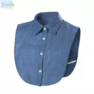 JVSUB Quần Áo Phụ Kiện Có Thể Tháo Rời Thời Trang Cổ Điển Ren Đen / Trắng Bò Ve Áo Cotton