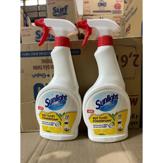 Bọt tuyết lau bếp Sunlight POWERFOAM - Đánh bay dầu mỡ 100%, tiện lợi trong 5 giây | 500ml