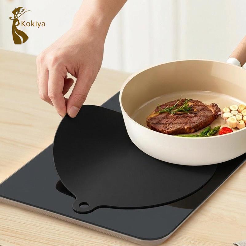 Thảm bếp cảm ứng tròn Bảo vệ thảm chống trầy xước đa năng cho nhà bếp
