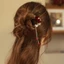 Mới Phong Cách Trung Quốc Hoa Đỏ Tua Rua Hình Chữ u Kẹp Tóc Cao Cấp Tấm Cảm Giác Kẹp Tóc Nữ Cổ Hanfu Retro Mũ Đội Đầu