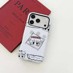 Ốp lưng iPhone phác thảo Anime Girl, "We Don 't Talk" cho iPhone 11 / 12 / 13 / 14 / 15 / 16 / 17 Pro Max Ngoài trời nam nữ di động đa chức năng