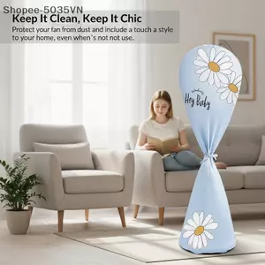 {AKIN} Nắp bụi quạt Điện chống nước Thiết kế trọn gói để chống bụi mạnh mẽ trong gia đình hoặc văn phòng {a}