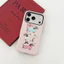 Ốp lưng iPhone Dachshund Trio nền màu hồng nhạt, áo len dễ thương & văn bản "may mắn" Tương thích với iPhone17 / 16 / 15 / 14 / 13 / 12 / 11 Pro Max Plus Vỏ bảo vệ họa tiết dòng di động 2 trong 1