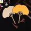 < YEI > Quạt Giấy Cơm Tinh Tế Phong Cách Trung Hoa Ginkgo Tròn Quạt Đạo Cụ Chụp Ảnh Quạt Cầm Tay Trang Trí Nhà Cửa Thư Pháp Thủ Công Mới