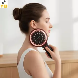< YEI > Bàn chải massage kinh tuyến điện tiên tiến 4 cấp độ Máy thoát nước bạch huyết Thiết bị cạo Body Sculp Massage giảm béo Mới