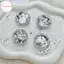 Hodou 1 Hộp 3D Mini Trái Tim Tròn Ngôi Sao Móng Tay Nghệ Thuật Quyến Rũ Kim Sa Lấp Lánh Móng Tay Nghệ Thuật Mảnh Bạc Sáng Bóng Quyến Rũ Phụ Kiện VN