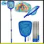 Lưới Skimmer lá nước sâu để làm sạch bể bơi Lưới Skimmer bằng thép không gỉ Bể bơi và ao cá Lưới làm sạch sâu