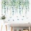 {WELV}Butterfly Floral Wall Sticker 2 pcs Set for Living Room For Bedroom Office Decor