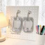 GUSTAVA Giá đỡ Photocard 3 inch, có móc khóa hình ngôi sao Cánh thiên thần Bảo vệ thẻ ảnh, Vỏ thẻ da PU di động dành cho người hâm mộ thần tượng Kpop