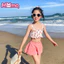 Đồ bơi trẻ em hai mảnh dễ thương có váy treo phong cách Bể bơi bãi biển dành cho bé gái