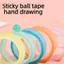 BEABOUT Dính Ball Rolling Tape, Long lanh Ice- Dễ dàng kéo tay Đồ chơi cảm giác giảm căng thẳng, Độ bền kéo cao DIY Hand Tear Tape Đồ chơi tương tác