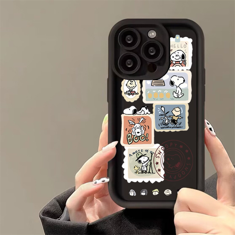 Ốp Điện Thoại Snoopy Dễ Thương Cho Motorola MOTO Edge 50 60 70 Pro Fusion Ultra G100 G56 G86 G85 G35 G75 G05 G84 G15 G06 G34 G54 G24 G14 G60 G53 Thời Trang Silicon Mờ Mềm Hoạt Hình