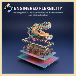 B & N 3D In Hình Rồng Ma Thuật Di Chuyển Được Khớp Fidget Đồ Chơi Xoay Được Khớp Nối Văn Phòng Để Bàn Trang Trí Người Lớn Đồ Chơi Trẻ Em Thủ Công.