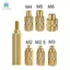 Bộ chèn ren nhúng bằng đồng thau Bộ nhiệt Lắp đầu sắt hàn M2-M6 Đai ốc Inset nóng chảy cho nhựa US CẮM
