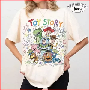GC1 Toy Story 5 Áo thun cotton dày Woody Buzz Tee Youve Got a Friend in Me Pixar Top GC1