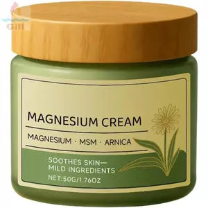 Kem Magiê GILL, Thành phần nhẹ Kem Magiê giảm đau thần kinh không lành mạnh, Làm dịu da nhanh 50g / 1.76oz Kem chăm sóc cơ thể cho mọi loại da