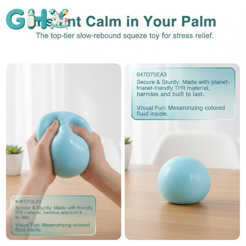 GHX ADHD Giảm Căng Thẳng Cảm Giác Bóp Bóng Mềm Fidget Đồ Chơi Thư Giãn VN