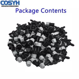 <cosyh>Useful System Adjustable Hose Tool Set 1/4" 1/4 Applicators Micro flow drip head