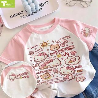 COD✅ (Hồ Chí Minh)Kids T Mall Áo phông tay ngắn In hình hoạt hình Áo Kiểu rộng và ấn tượng Trẻ em thời trang #VN750