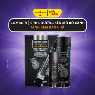 Combo Vệ Sinh, Dưỡng Sên Mỡ Bò Xanh Cao Cấp Senfineco 9924 & Senfineco 9925 tặng kèm bàn chải - Mvn Auto