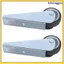 2 Chiếc Con Lăn Cửa Trượt Thay Thế Bánh Xe Cổng Cho Cửa Màn Hình Gỗ Trượt - Chống Dính Bên Hoặc Đáy Gắn Bánh Xe Hỗ Trợ khxinggao