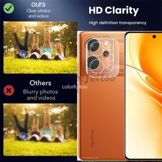 Realme P4 Power 2026 Clear Diamond 3D Cong Kính Cường Lực Camera Dành Cho Realme P4 Power P4Power P4Lite P4X 5G Full Cover Keo Dán Bảo Vệ Màn Hình Camera Mặt Sau Ống Kính Phim