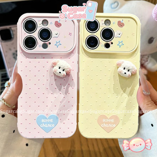Ốp Lưng Cho Samsung A17 A07 A36 A56 A16 A26 A05 A06 A15 A05 A50 A03 A54 A55 A04 Bìa mềm búp bê Happy Puppy 3D