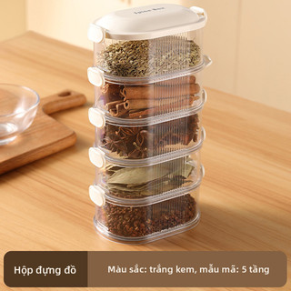 Hộp đựng gia vị kín khí đa năng cho gia đình Xếp chồng, Nhiều tầng, Chống ẩm