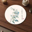 Mới Phong Cách Trung Quốc Placemat Coaster Tấm Cách Nhiệt Thấm Hút Nước Tròn Chống Trơn Trượt Bàn Ăn Thảm Trà Hộ Gia Đình Sáng Tạo Đặt Miếng Lót