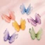 JVSUB 50 Miếng Dán Bướm Vải Organza, Miếng Dán Thêu Bướm Voan Mờ, DIY Nhiều Màu Sắc Hai Lớp Quần Áo May Vá Phụ Kiện Tóc Cô Dâu