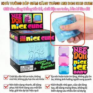 NeeDoh Nice Cube, đồ chơi bóp an toàn cao cấp, không độc hại, trẻ em 3 tuổi+, quà tặng ý nghĩa
