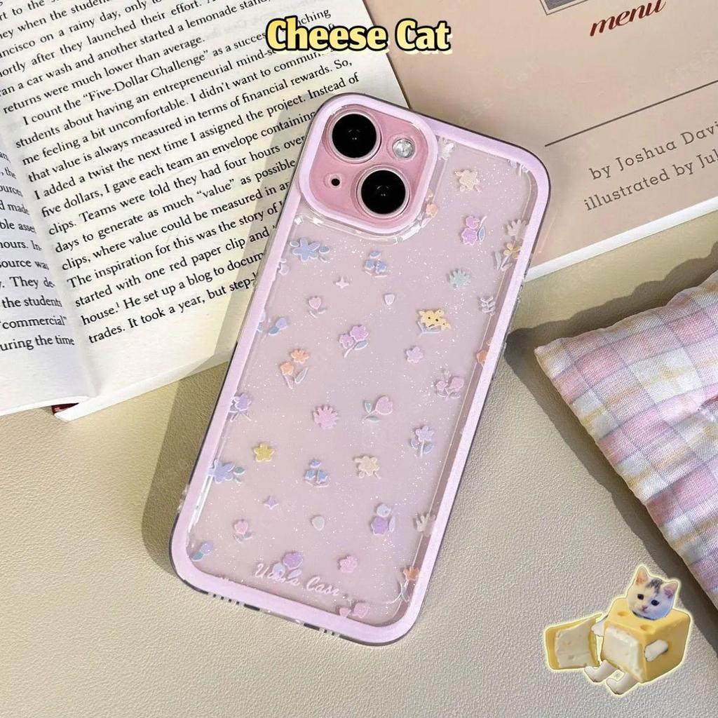 hoa màu vàng Ốp điện thoại hoa nhiều màu sắc cho iPhone 15 14 13 12 11 16 17 Pro Max 17 Air 16E Xs Max XR X 6 7 8 Plus