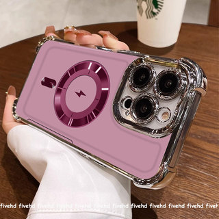 Ốp Lưng Cho Infinix Hot 40 30i 30 Smart 9 8 7 Note 30 40 Tecno Spark 20C 20 10C 10 Spark GO 2024 Bốn Góc Chống Sốc Chống Rơi Sang Trọng Màu Hồng Vòng Điện Trong Suốt Vỏ Mềm