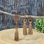 Bông tai Bohemian Vòng cổ bằng gỗ Phong cách dân tộc Trang sức tua dài