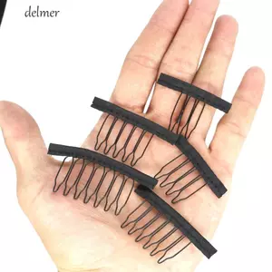 DELMER May Tóc Giả Kẹp Dụng Cụ 3 / 4 / 5 / 6 / 7 Răng Chuyên Nghiệp 10 Cái / lốc Thép Tuyệt Vời Cho Dệt Phần Mở Rộng Sáng Tạo DIY Vải Chất Lượng Cao Tóc Giả Lược