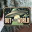 CIFbuy Retro UFO Kim Loại Nghệ Thuật Treo Tường Vũ Trụ Tín Hiệu 8x12 Inch Cho Thanh