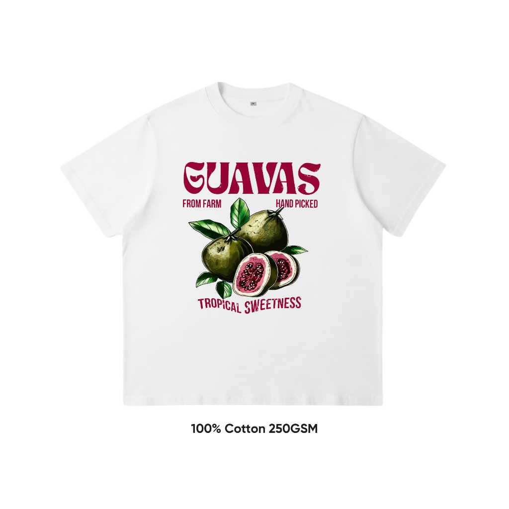（Giao hàng 24h）Angela Áo Thun SUMMER VIBES: FRUIT EDITION Raven Studio 100% Cotton 220GSM