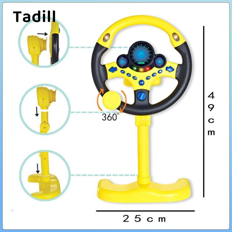 Đồ chơi vô lăng mô phỏng đa chức năng với nhạc nhẹ Đồ chơi điện tương tác Bộ điều khiển lái xe